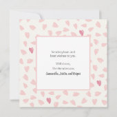 四角フルフォト カスタムバレンタインデー シーズンカード (裏面)