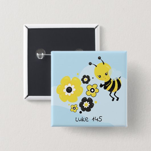 四角ボタン 缶バッジ (正面&裏面)