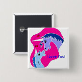 四角ボタン 缶バッジ (正面&裏面)