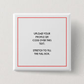 四角ボタン、2インチボタン 缶バッジ (正面)