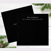 四角ミニマリストタイプライター |黒