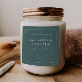 四角ミニマルキャンドルブランドラベル製品シール スクエアシール