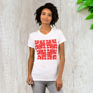 四角メッシュの女性Tシャツ Tシャツ