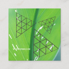 四角モダンい名刺の地色 スクエア名刺