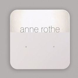 四角モダン型スタッドイヤリング表示ホルダースクエア スクエア名刺