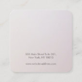 四角モダン型スタッドイヤリング表示ホルダースクエア スクエア名刺 (裏面)