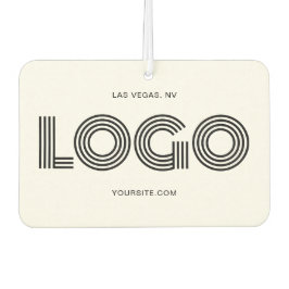 四角モダン形プロモロゴと写真 カーエアーフレッシュナー