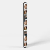 四角モダン色の写真のコラージュ iPhoneケース (右側面)