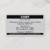 四角ラベルカフェ – オレンジ色f17a45 名刺 (裏面)