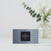 四角ラベル01a – クロムチューブ 名刺 (スタンド正面)