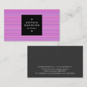 四角ラベル01a – スキャンライン03 名刺 (正面/裏面)