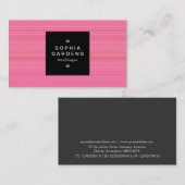 四角ラベル01a – スキャンライン04 名刺 (正面/裏面)