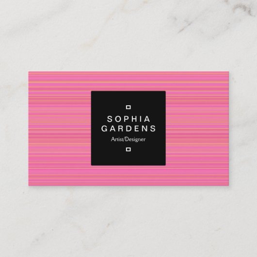 四角ラベル01a – スキャンライン04 名刺 (正面)