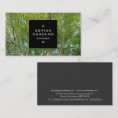 四角ラベル01a – 木の春 名刺 (正面/裏面)