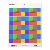 四角ラベル ラベル (フルシート)