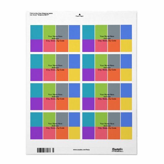 四角ラベル ラベル (フルシート)