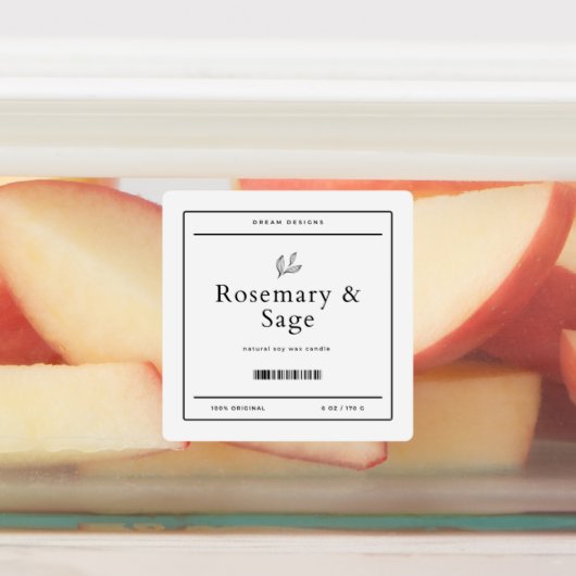 四角ラベル ラベル (貼付)