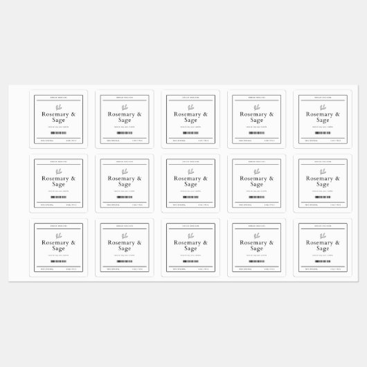 四角ラベル ラベル (シート)