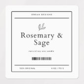 四角ラベル ラベル (デザイン2)