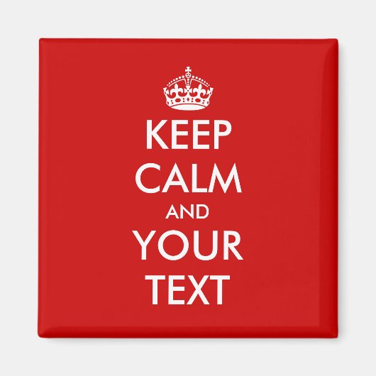 四角保平磁石 |カスタマイズ可能なテンプレート マグネット (正面)