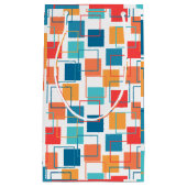 四角形とアウトライン スモールペーパーバッグ (正面)