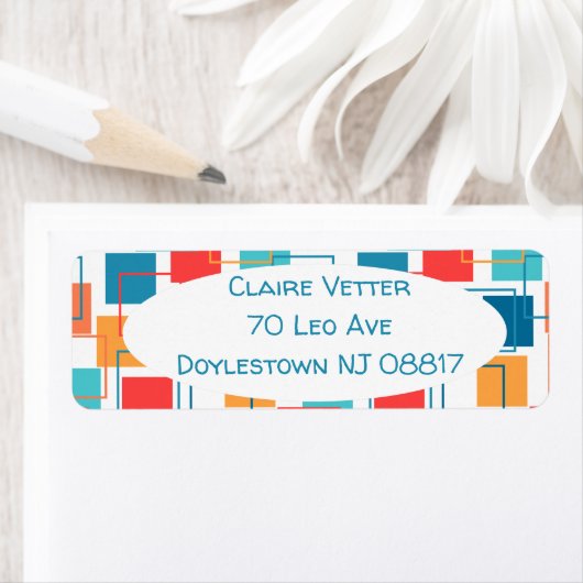 四角形とアウトライン ラベル (インサイチュ)