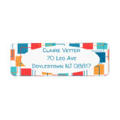 四角形とアウトライン ラベル (正面)