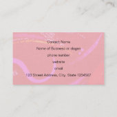 四角形とシェイプの赤いテクスチャ付き背景 名刺 (裏面)