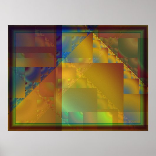 四角形と三角形 ポスター (正面)