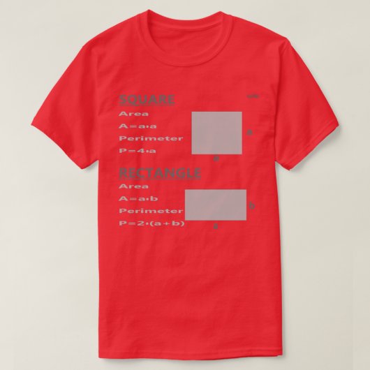 四角形と四角形 Tシャツ (デザイン正面)