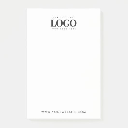 四角形のカスタムロゴ会社の追加 ポストイット (正面)