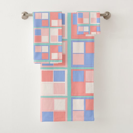 四角形のカラー バスタオルセット (インサイチュ)