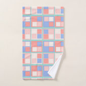 四角形のカラー バスタオルセット (ハンドタオル)