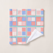 四角形のカラー バスタオルセット (ウォッシュタオル)