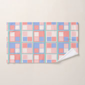 四角形のカラー バスタオルセット (ハンドタオル)