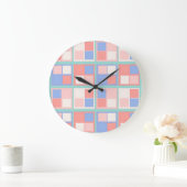 四角形のカラー ラージ壁時計 (ホーム)