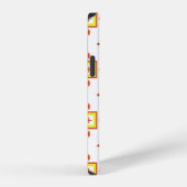 四角形のシームレスパターン 抽象的な背景 iPhoneケース (右側面)