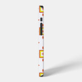 四角形のシームレスパターン 抽象的な背景 iPhoneケース (左側面)