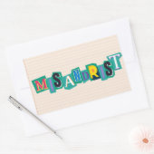 四角形のシール 長方形シール (封筒)