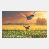 四角形のシール 長方形シール (正面)