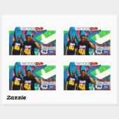 四角形のシール 長方形シール (シート)