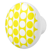 四角形のドットカスタムパターン セラミックノブ (右)