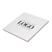 四角形のビジネスロゴを追加するミニマルシンプルリスト タイル (側面)