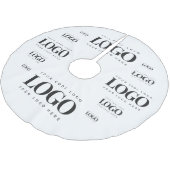 四角形のビジネス用ロゴカスタムパターンの追加 ブラッシュドポリエステルツリースカート (アングル)