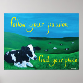 四角形のポスタ後を追ー（自分の情熱） ポスター