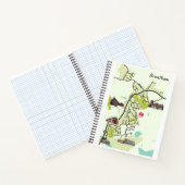 四角形のマークが付いたBranthamマップノートブック ノートブック (内部)