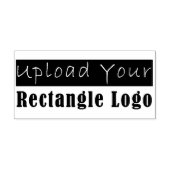 四角形のロゴの木製ハンドルをアップロード ラバースタンプ (インプリント)