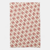 四角形の二重クラシック幸福中国の結婚 キッチンタオル (縦)