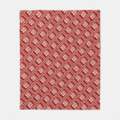 四角形の二重クラシック幸福中国の結婚 フリースブランケット (正面)