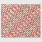 四角形の二重クラシック幸福中国の結婚 ラッピングペーパー (フラット)